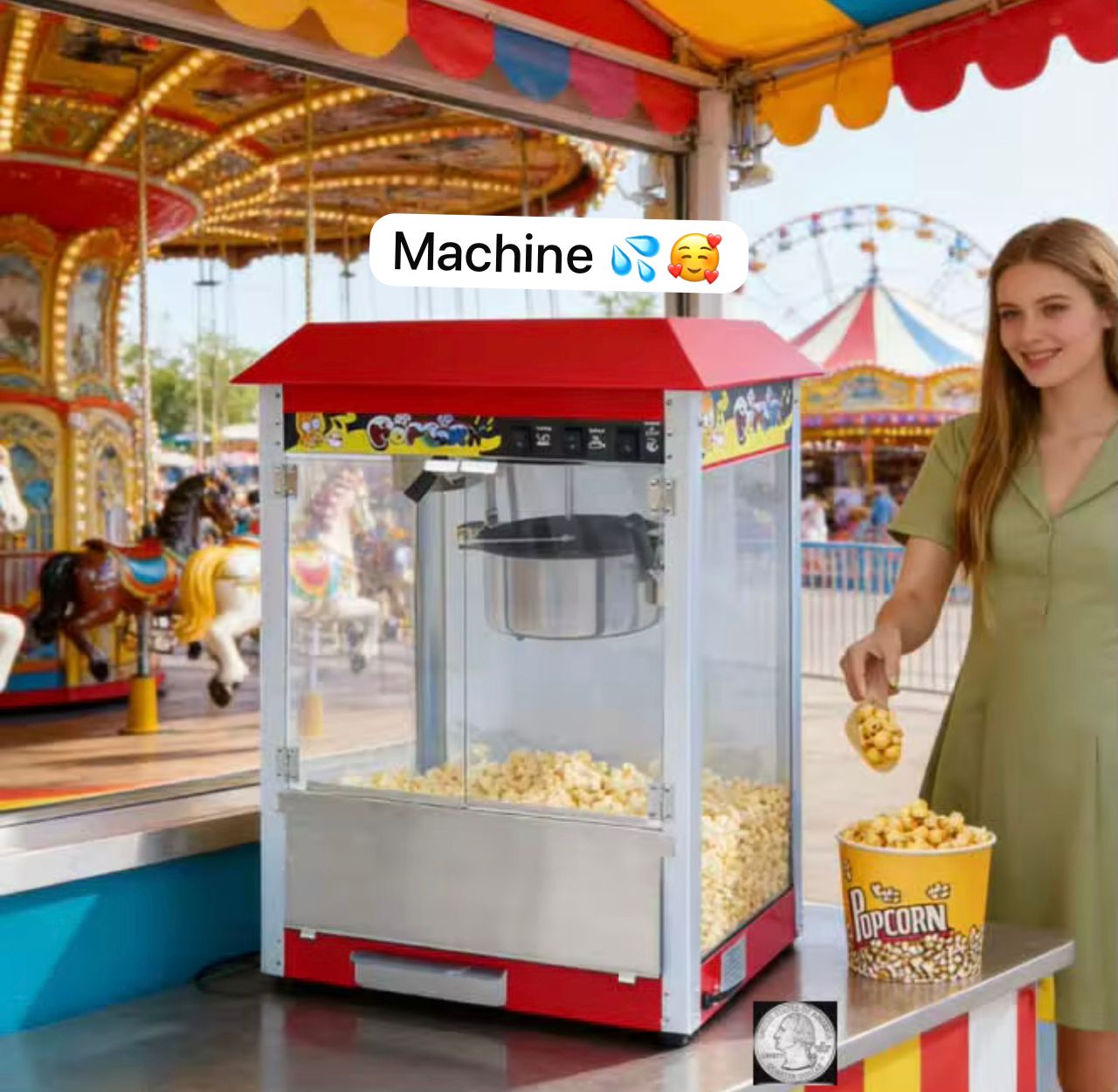 Machine pour pop-corn