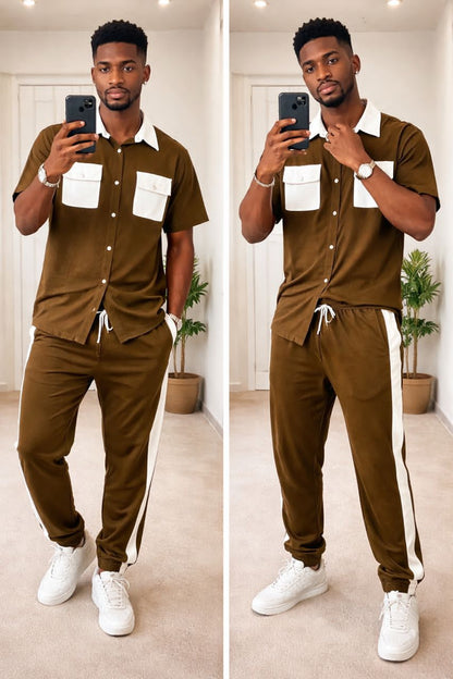 Ensemble pantalon coton
