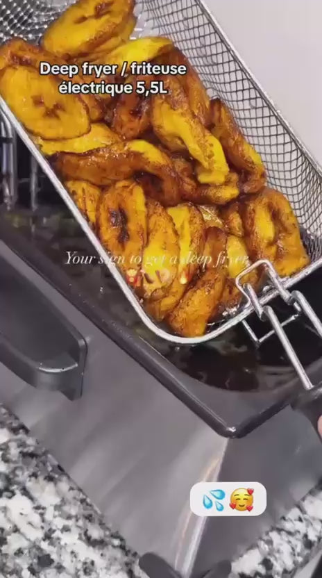 Deel fryer friteuse électrique 5,5l