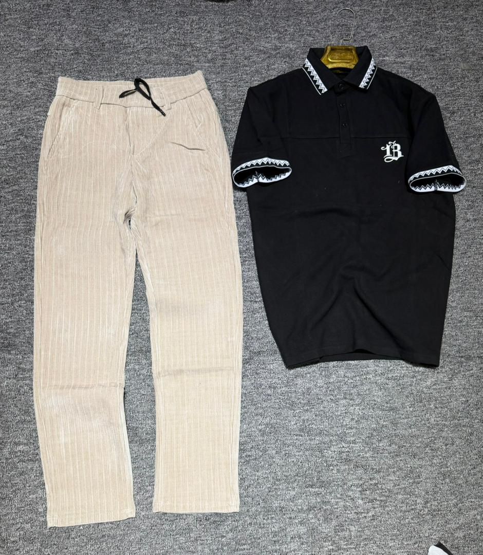 Ensemble Homme Polo Premium & Pantalon Cargo