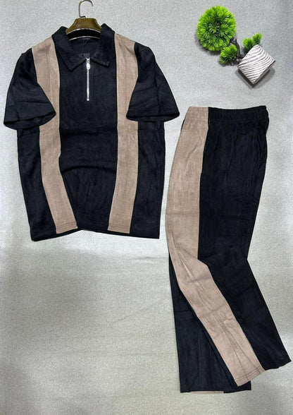 Ensemble Homme Polo Zippé & Pantalon Assorti