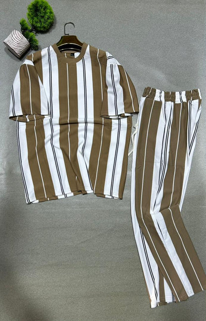 Ensemble Homme T-Shirt & Pantalon Rayé