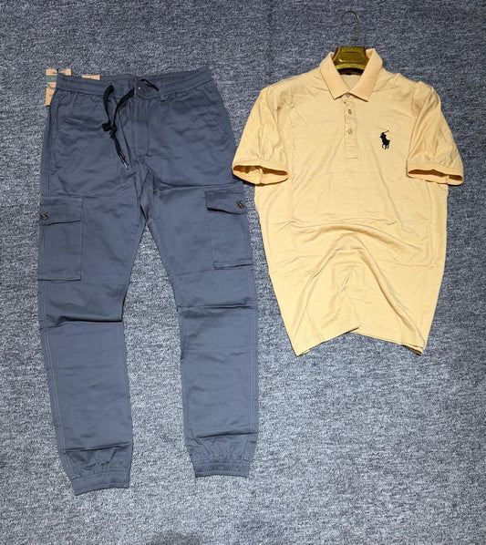 Ensemble Homme Polo Premium & Pantalon Cargo