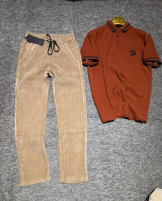 Ensemble Homme Polo Premium & Pantalon Cargo