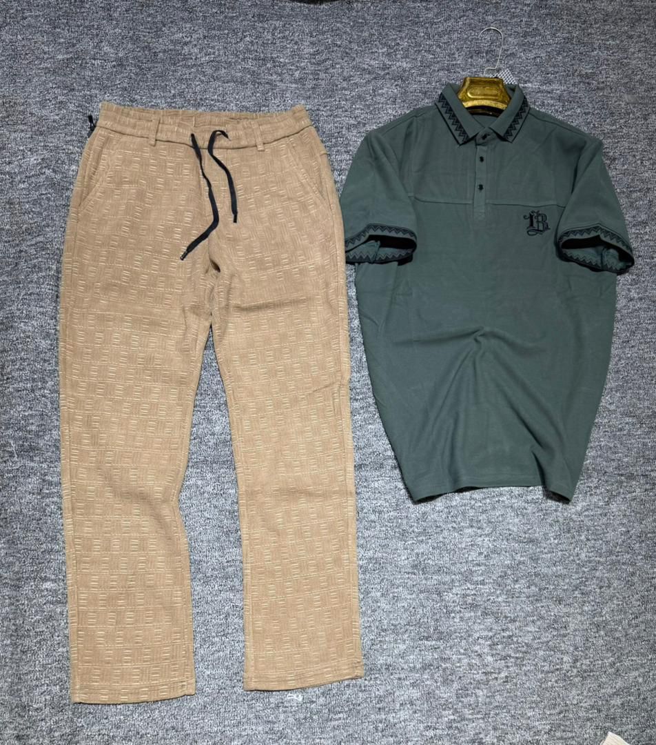 Ensemble Homme Polo Premium & Pantalon Cargo