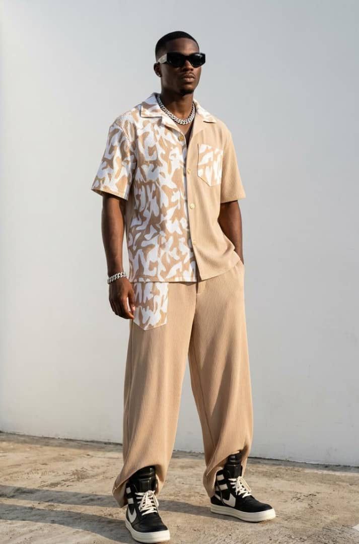 Ensemble Homme Chemise & Pantalon Motif Premium