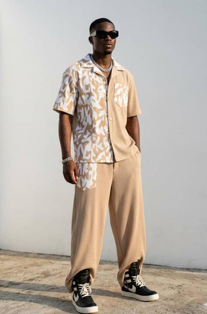 Ensemble Homme Chemise & Pantalon Motif Premium