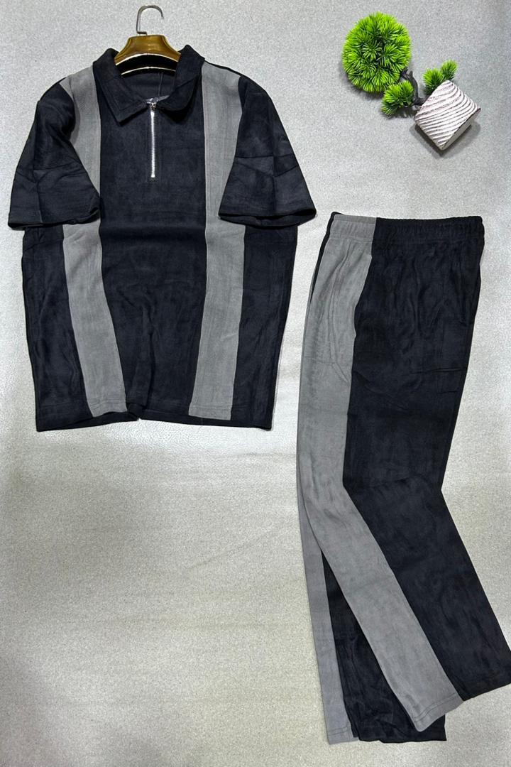 Ensemble Homme Polo Zippé & Pantalon Assorti