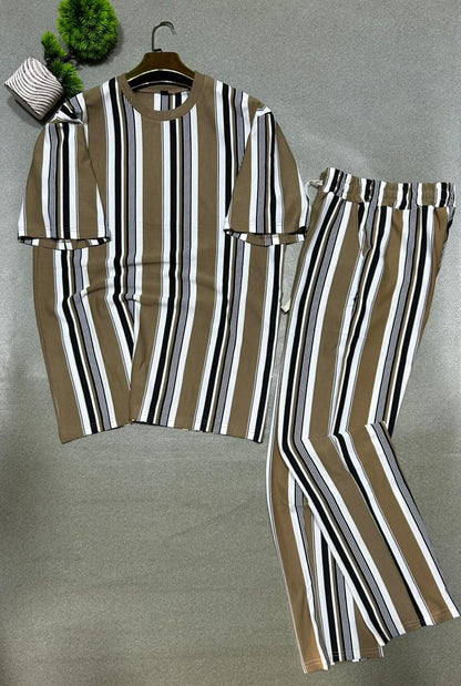 Ensemble Homme T-Shirt & Pantalon Rayé