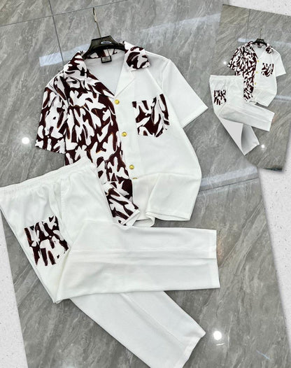 Ensemble Homme Chemise & Pantalon Motif Premium