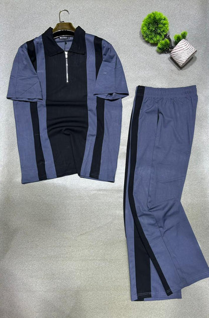 Ensemble Homme Polo Zippé & Pantalon Assorti